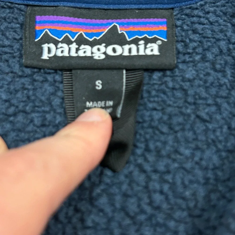 Patagonia Better Sweater 1/4 Zip Pullover Small Blue Fleece 25522‎ FA18 Mens